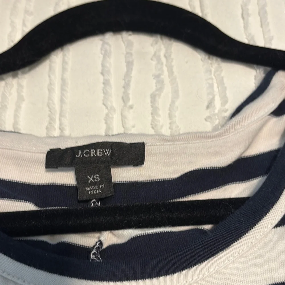 Navy and White Striped Sleeveless Dress - Picture 8 of 9